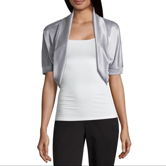 silver dressy jacket